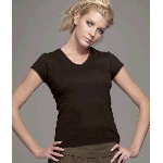 Ladies Short-Sleeve V-Neck T-Shirt