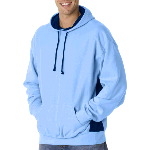 Adult Cross-Grain Fleece Colorblock Hood