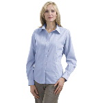 Ladies Non-Iron Button-Down Box Check Shirt