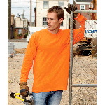 Adult Long-Sleeve Pocket Tee-Shirt