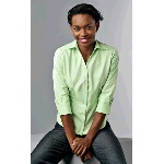 Ladies 3/4 Sleeve Open Neck Blouse