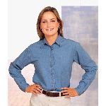 Ladies Long Sleeve Value Denim Shirt