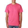 Anvil Adult Heavyweight Jersey Tee Hot Pink
