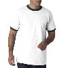 Anvil Adult Heavyweight Ringer Tee White/Ivy