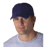 Classic Cut Solid-Color Heavy Brushed Cotton Twill Unconstructed Cap