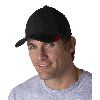 Yupoong V-Flexfit� Cap with Sweep Profile Black/Red