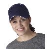 Yupoong Brushed Cotton Twill Sandwich Cap Navy/White