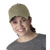 Yupoong Brushed Cotton Twill Sandwich Cap Khaki/Navy