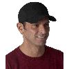 Yupoong Solid Brushed Cotton Twill Cap Black