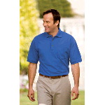 Pique Knit Sport Shirt with Pocket