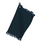 Towels Plus� Fringed Fingertip Towel with Corner Grommet & Hook