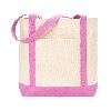 Gemline Ensign�s Boat Tote Natural/Pink