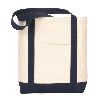 Gemline Captain�s Boat Tote Natural/Navy