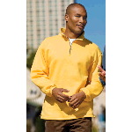 Sueded Finish 1/4 Zip Sweatshirt