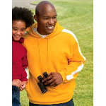 Pullover Hooded Sweatshirt with Stripe