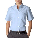 Ladies Classic Wrinkle-Free Short-Sleeve Oxford
