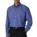 Mens Long-Sleeve Performance Pinpoint