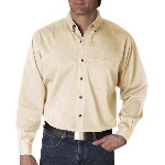 Mens Cypress Colors Long-Sleeve Woven with Pocket