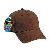 Otto Cap A-Flex - Washed Cotton Twill Low Profile Pro Style Caps Dark Brown