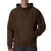 Weatherproof Adult Cross Weave� Hooded Sweatshirt Brown