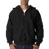 Weatherproof Adult Cross Weave� Full-Zip Hooded Sweatshirt Black
