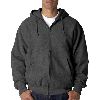 Weatherproof Adult Cross Weave� Full-Zip Hooded Sweatshirt Charcoal