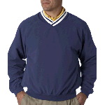 Adult Long-Sleeve Microfiber Cross-Over V-Neck Windshirt