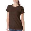 Anvil Ladies Organic Short-Sleeve TearAway� Fashion Fit Tee Chocolate