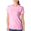 Anvil Ladies Organic Short-Sleeve TearAway� Fashion Fit Tee Charity Pink