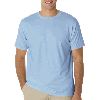 Anvil Mens Organic Short-Sleeve TearAway� Fashion Fit Tee Light Blue