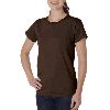 Anvil Ladies Short-Sleeve 100% Organic Cotton Tee Chocolate