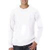 Anvil Adult Long-Sleeve 100% Organic Cotton Tee White