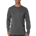 Mens Ring-Spun Organic Cotton Long-Sleeve Crewneck Tee 