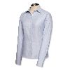 Cutter & Buck Womens Plus Long Sleeve Nailshead Woven Shirts Blue