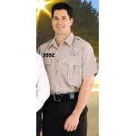 "1776" Short Sleeve Zipper Front Law Enforcement Shirt
