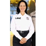 Womens "1776" Long Sleeve Zipper Front Law Enforcement Shirt