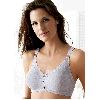 Bali Cotton Double Support Wire-Free Bra Heather Gray