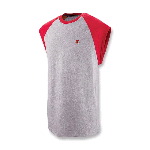 Mens Cotton Jersey Raglan Cap-Sleeve Tee