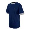 Champion Mens Cotton Jersey Ringer Tee Navy/Oxford Grey