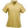 Eagle Dry Goods Womens Performance E-Tech Jersey Short Sleeve Polo Shirt Light Khaki