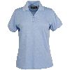 Eagle Dry Goods Womens Performance E-Tech Jersey Short Sleeve Polo Shirt Ice Blue