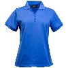 Eagle Dry Goods Womens Performance E-Tech Jersey Short Sleeve Polo Shirt Cobalt