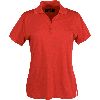 Eagle Dry Goods Womens Performance E-Tech Jersey Short Sleeve Polo Shirt Red