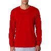 Champion Adult Tagless Long Sleeve T-Shirt Red