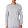 Champion Adult Tagless Long Sleeve T-Shirt Light Steel