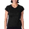 Champion Ladies V-Neck Double-Dry&reg; Performance T-Shirt Black