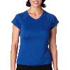 Champion Ladies V-Neck Double-Dry&reg; Performance T-Shirt Royal Blue