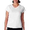 Champion Ladies V-Neck Double-Dry&reg; Performance T-Shirt White