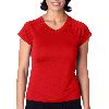 Champion Ladies V-Neck Double-Dry&reg; Performance T-Shirt Scarlet