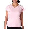 Champion Ladies V-Neck Double-Dry&reg; Performance T-Shirt Cashmere Pink